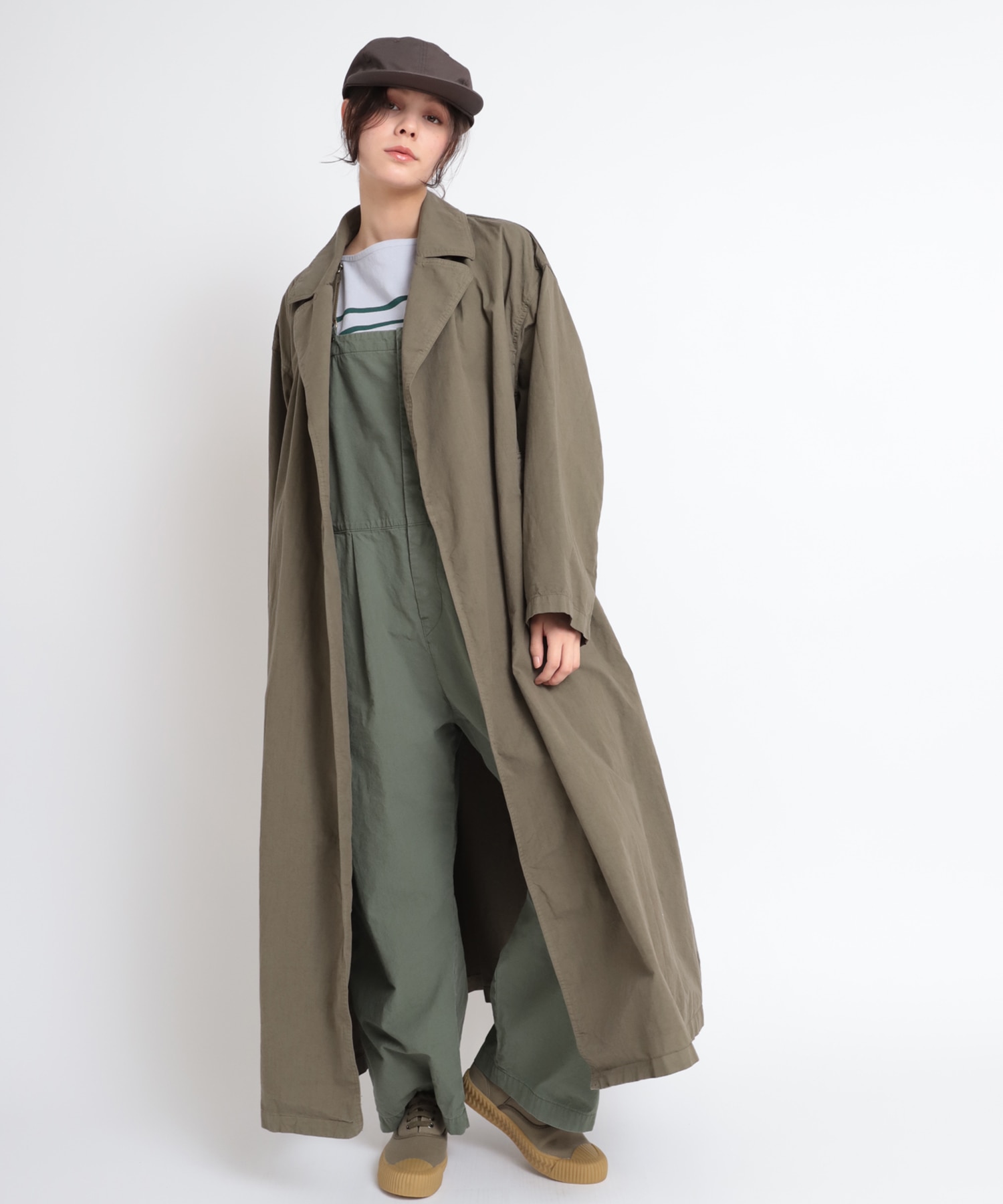 【グレイッシュネイビー】C0749 ZIMBABWE COTTONコート