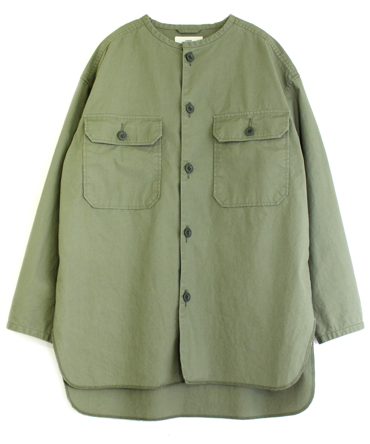 J1968 ミリタリーフィールドシャツジャケット(F サンドベージュ 