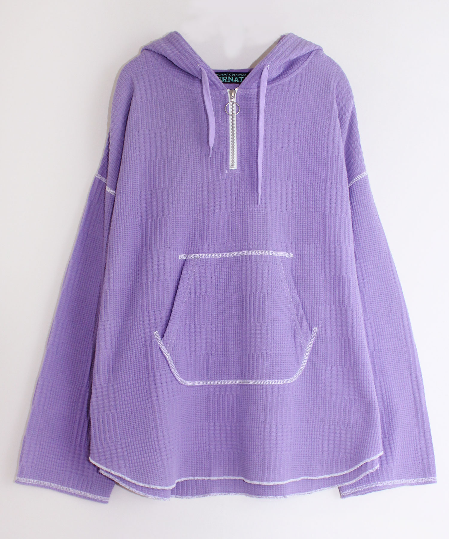 M1590 ジャガードワッフルルーズパーカー M ホワイト トップス Rna Online Store アールエヌエー公式通販
