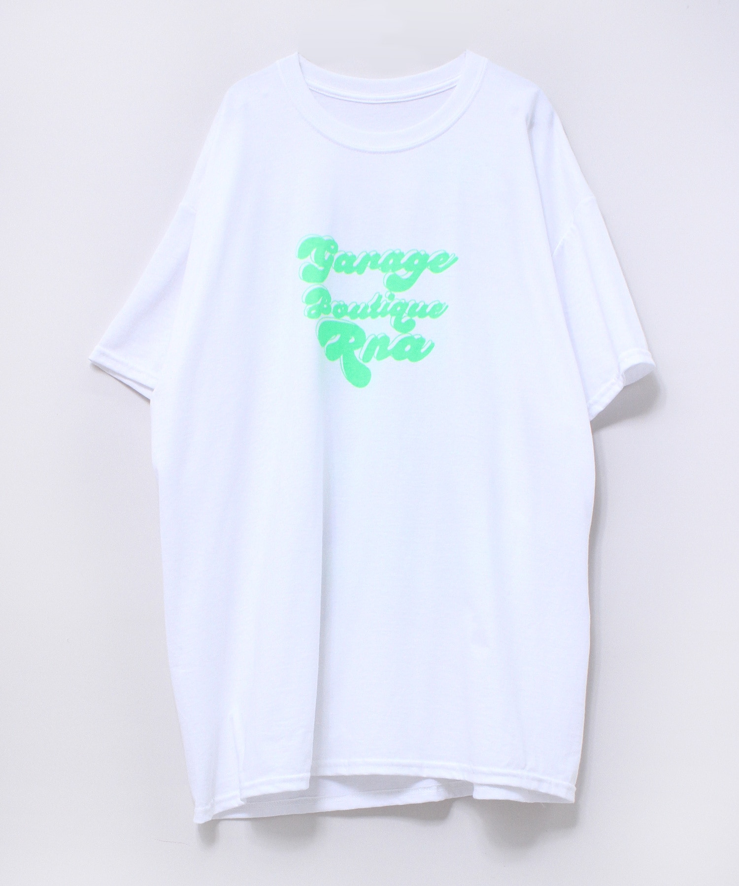 M1741 ガレージブティックロゴbig Tシャツ M ホワイト ブラックロゴ トップス Rna Online Store アールエヌエー公式通販