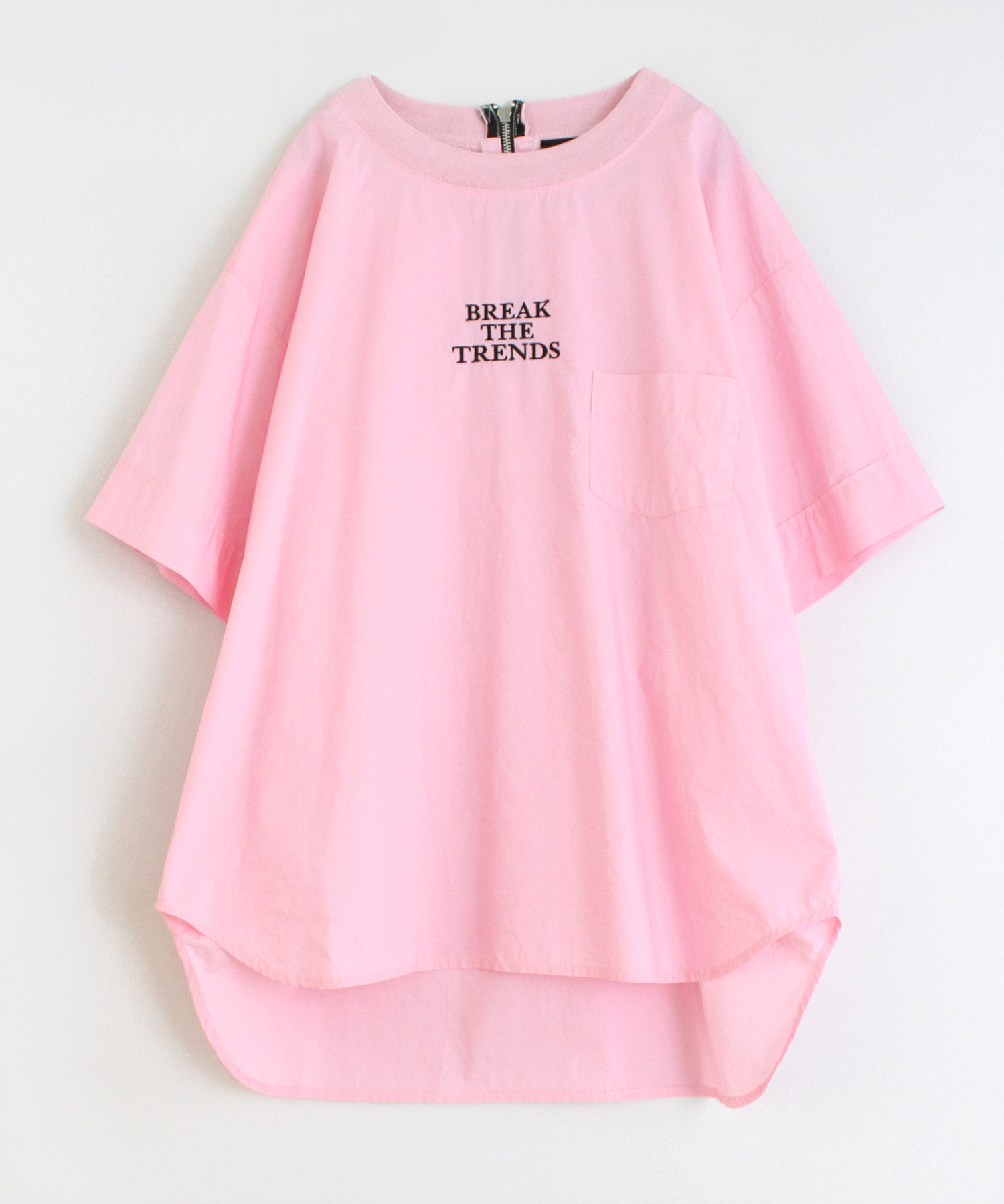 B2562 ルーズポケシャツTシャツ