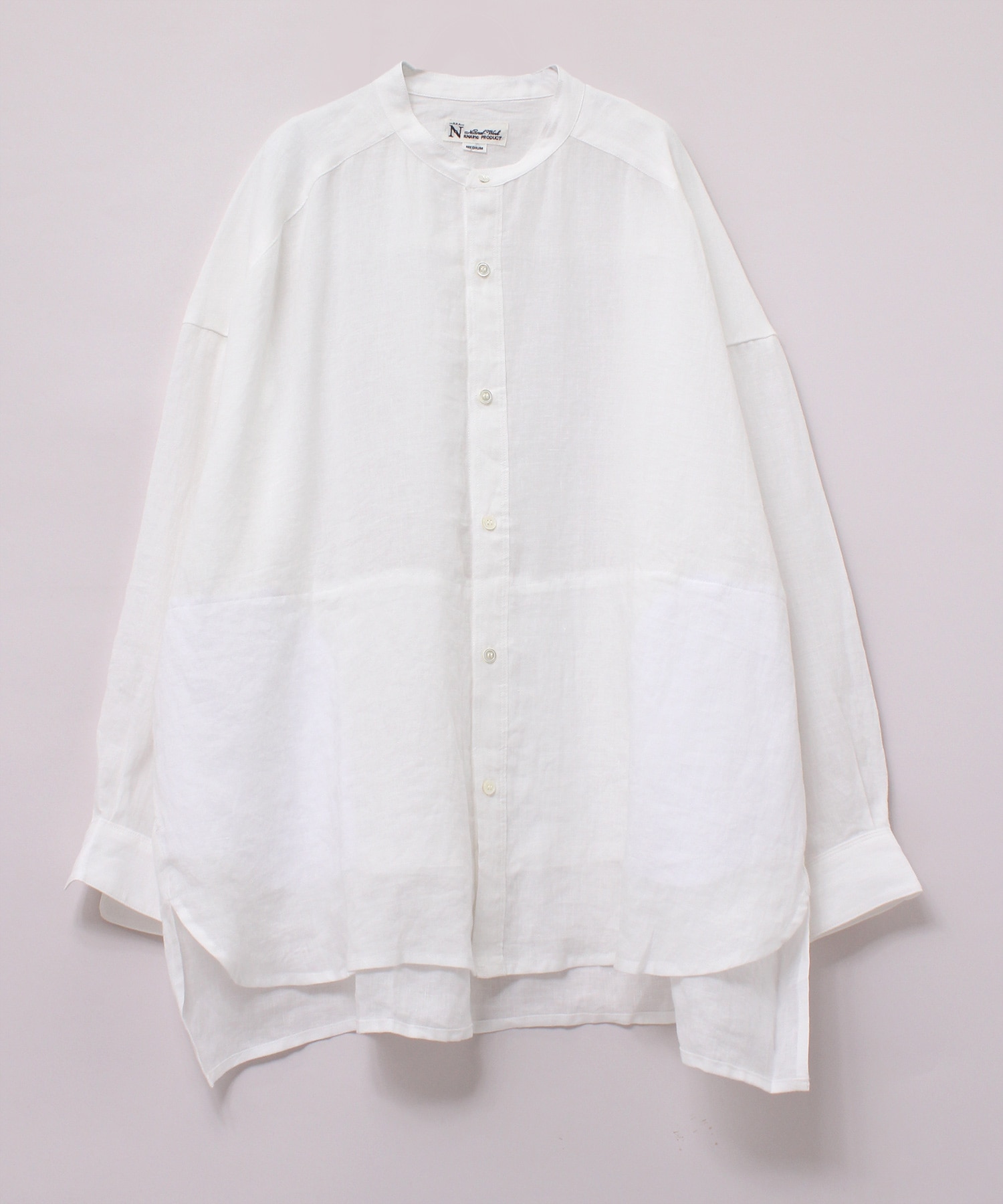 【3月上旬納期】B2737 フレンチリネンオーバーサイズシャツ