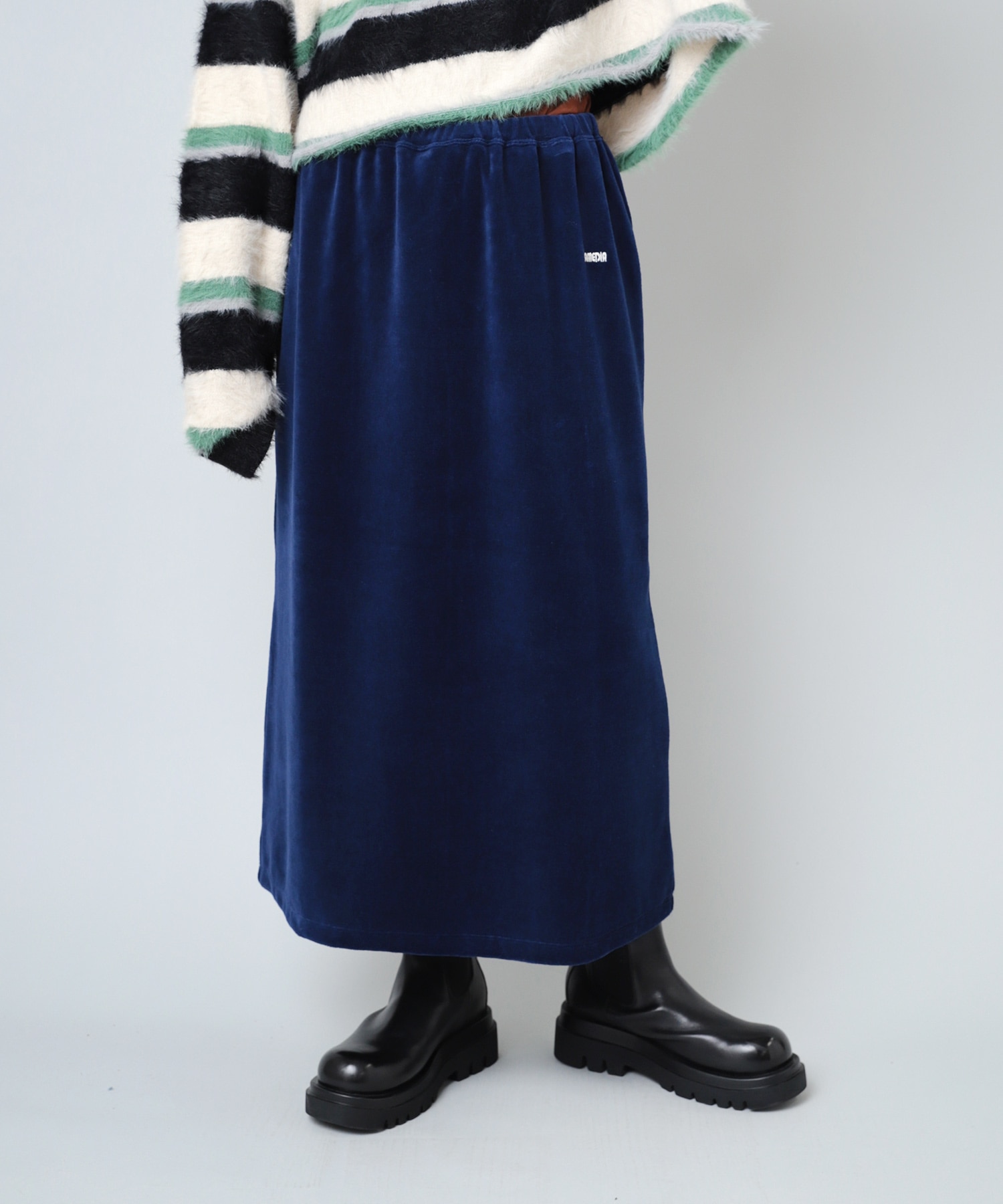 【11月上旬納期】G1063 ベロアナロースカート