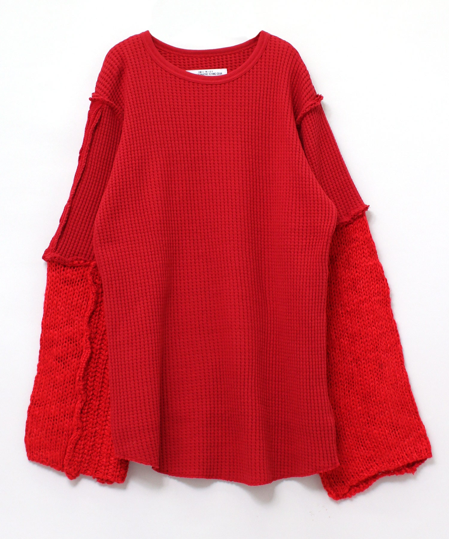 K2618 MIX fabricルーズプルオーバー
