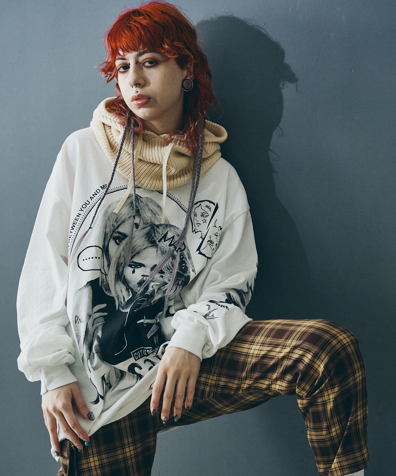 M1979 MADサロンプリントロングTシャツ