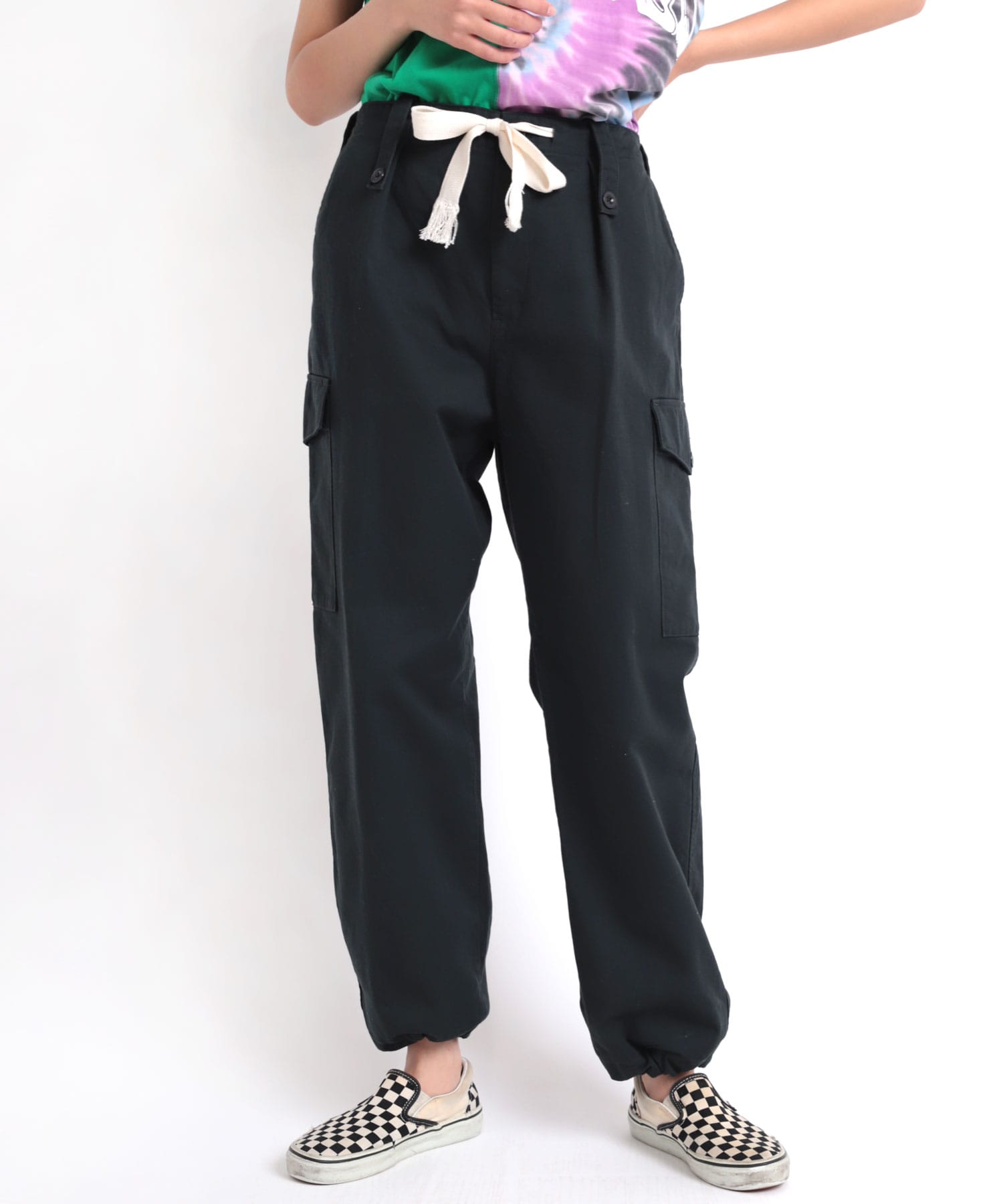 R3972 ボタンループカーゴパンツ