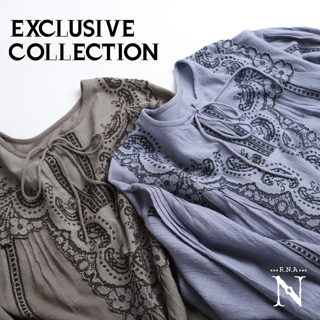 【RNA-N】「EXCLUSIVE COLLECTION」より刺繍シリーズが入荷しました。
